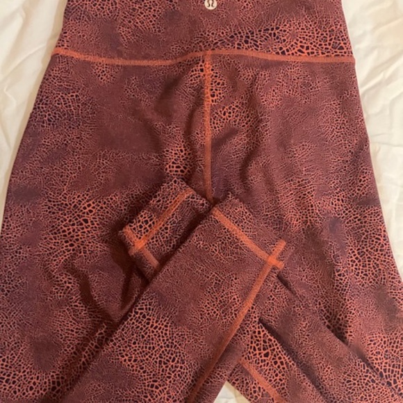 Lululemon Wunder Train HR Tight 25” Sz 6 Crackle Print CGWC High Rise Pant - Picture 3 of 5